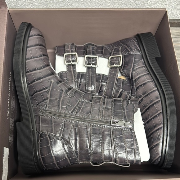 Franco Sarto Women's Argo Square Toe Buckle Crocodile - Picture 2 of 6